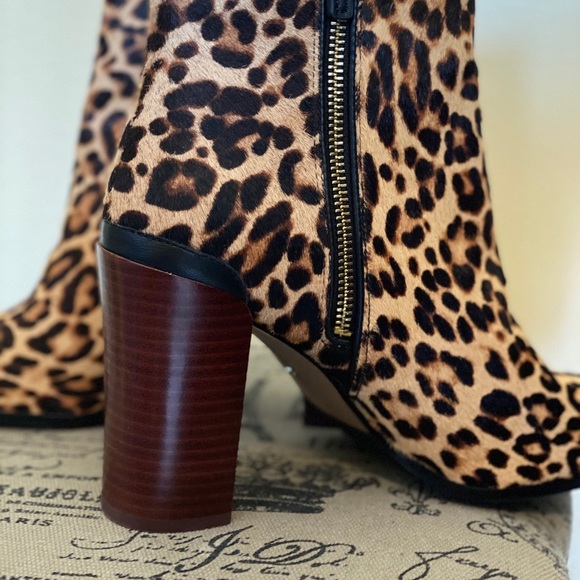Katherine Kelly Jaymie Leopard Boot 7.5 NWT - Picture 5 of 9